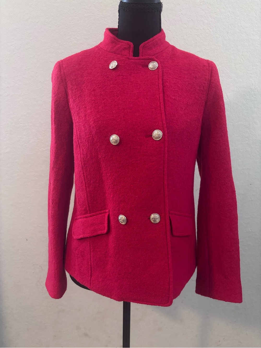 Talbots red jacket